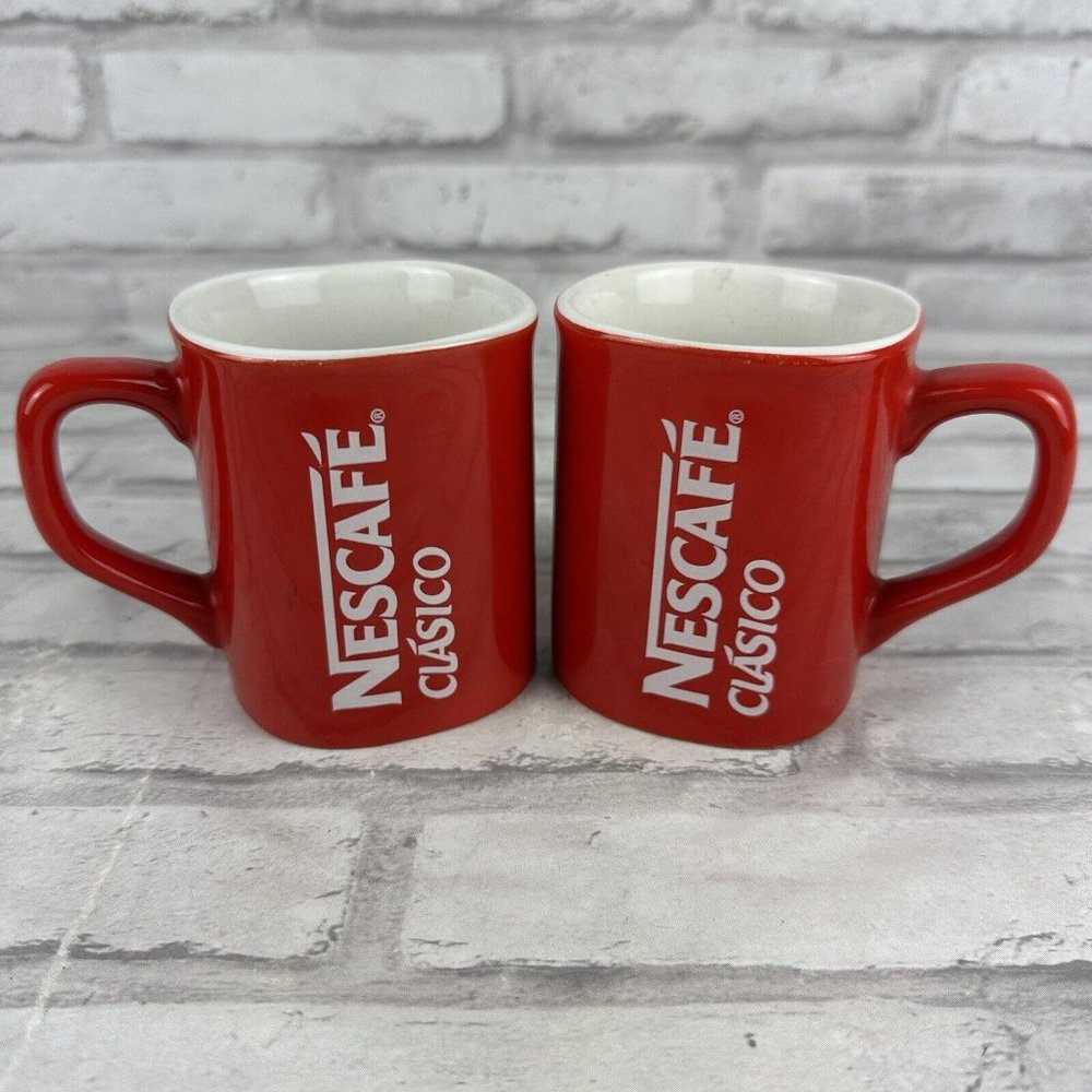 Nescafe Clasico Red Cup Mug Coffee Tea Collectible Gift 8oz